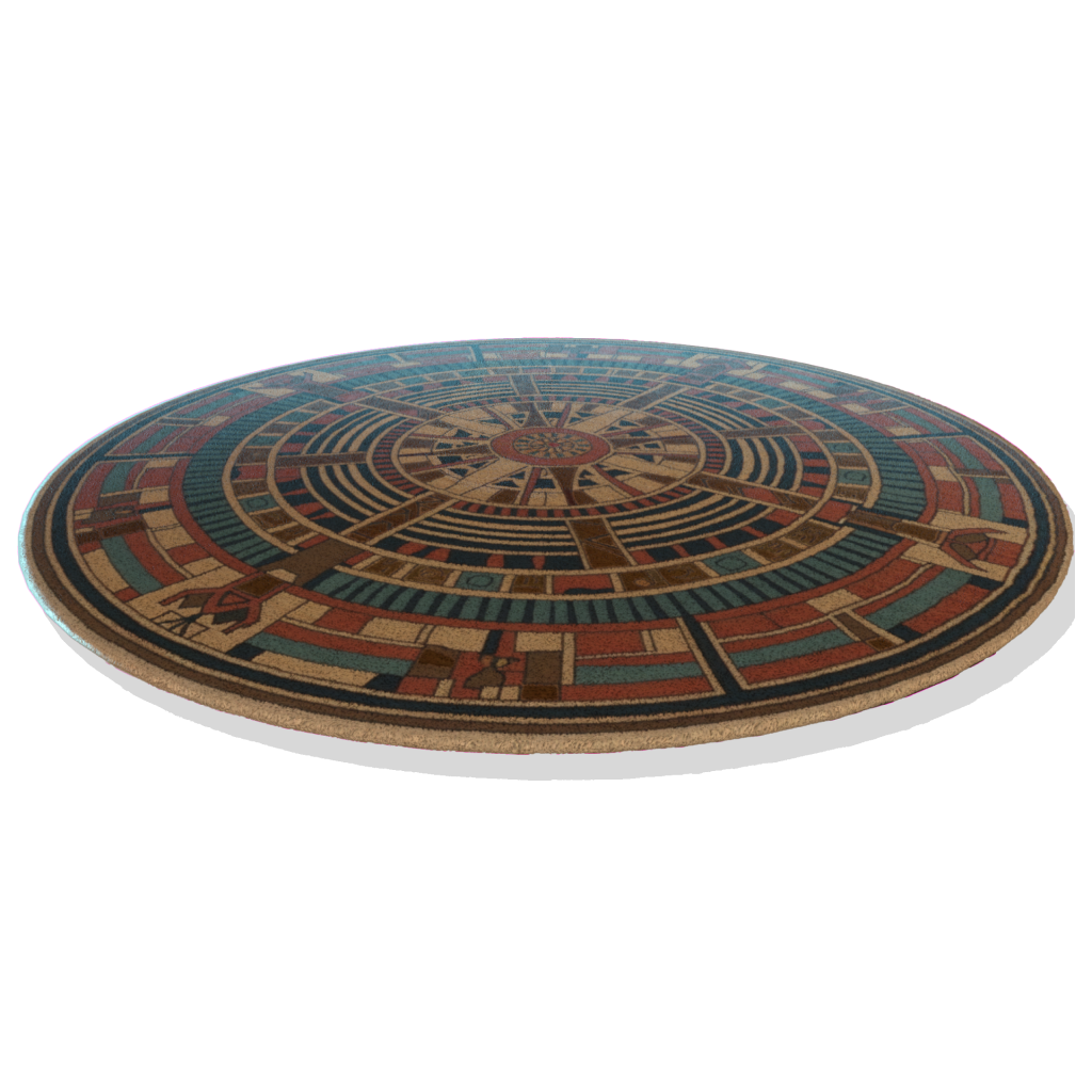 Egyptian Round Rug (Big Time)