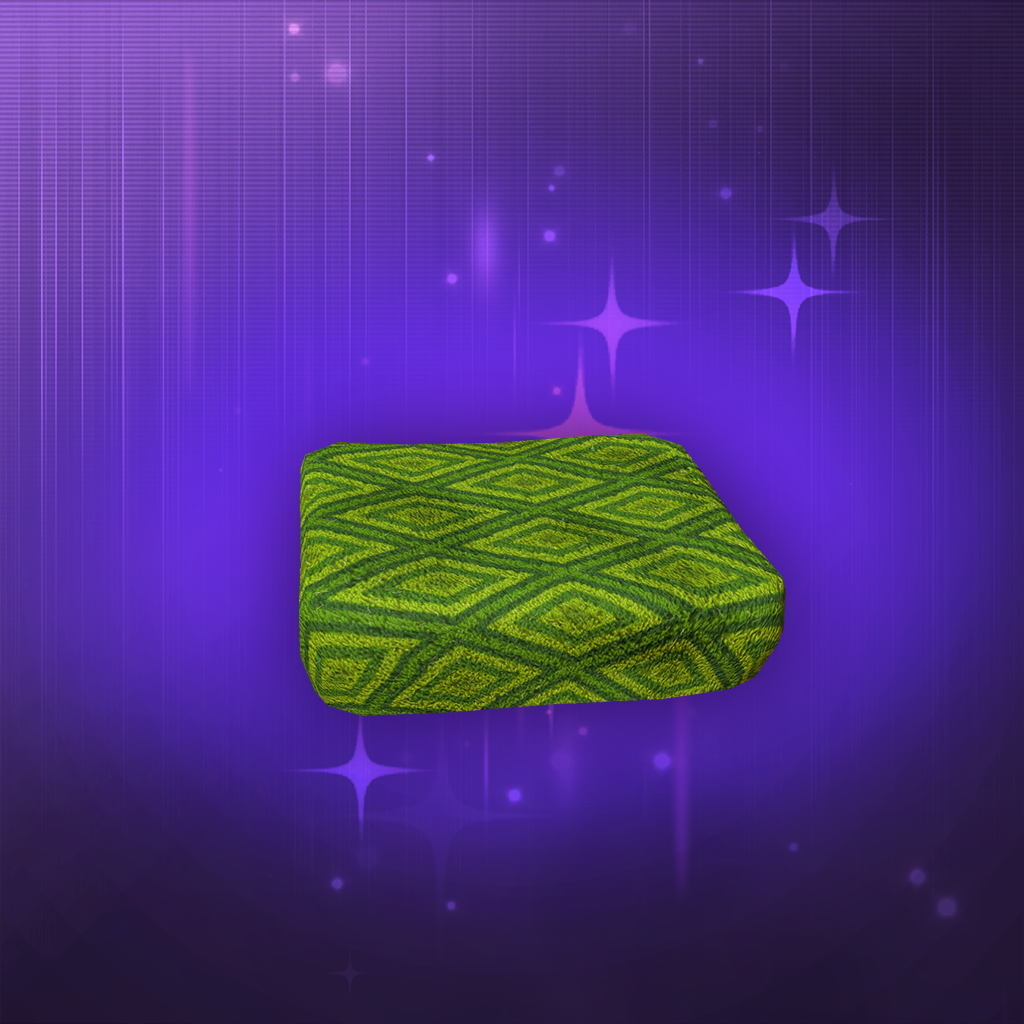 Green Square Pillow
