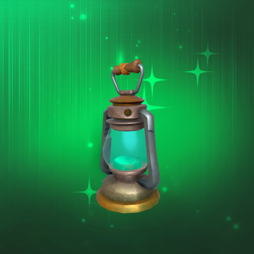 Table Green Lamp