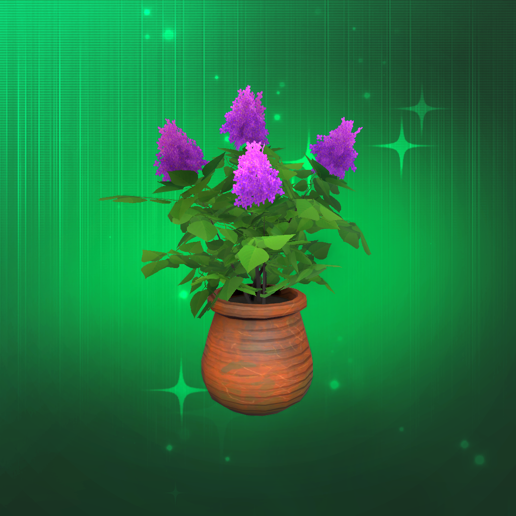 Medium Potted Lilac