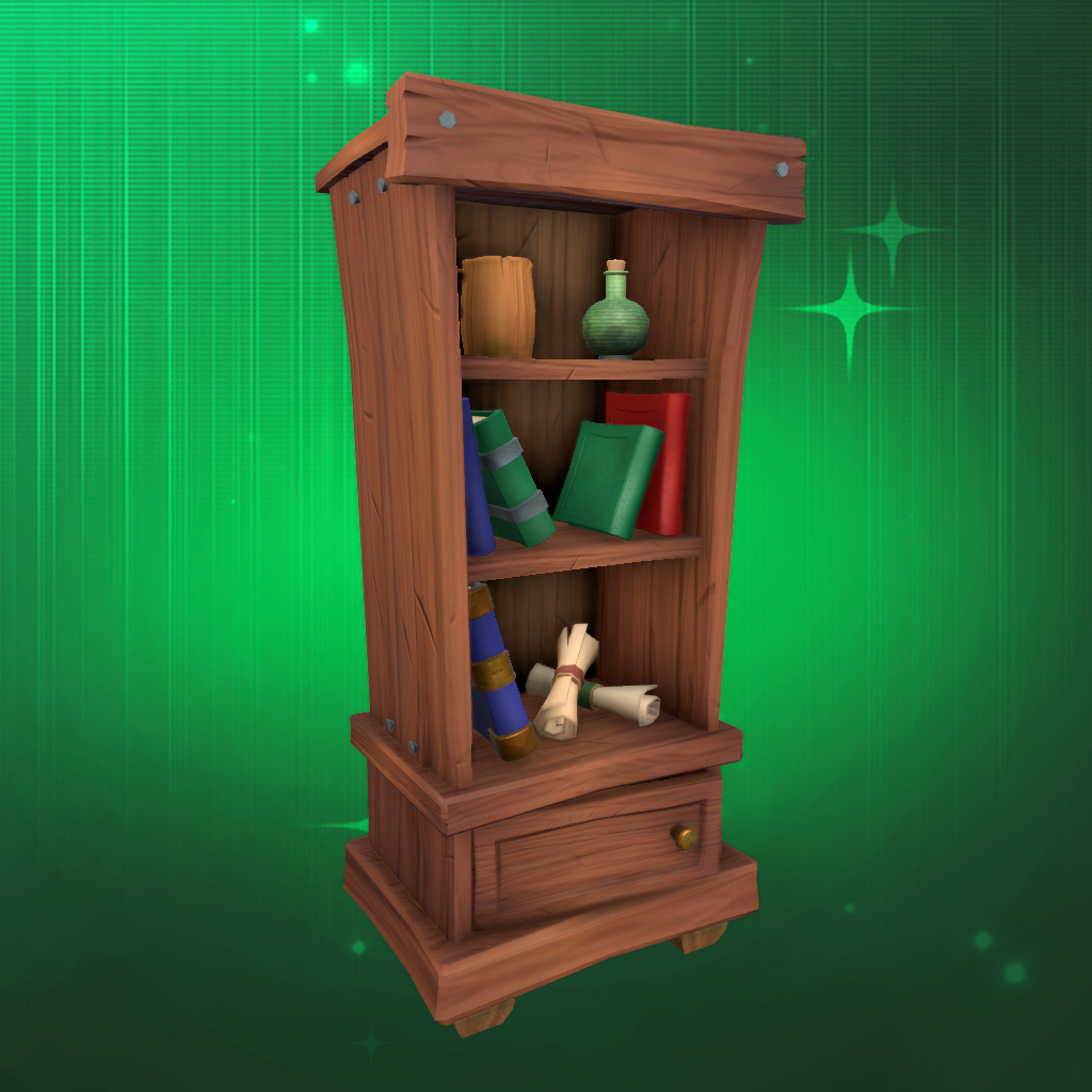 Dark Wood Bookshelf