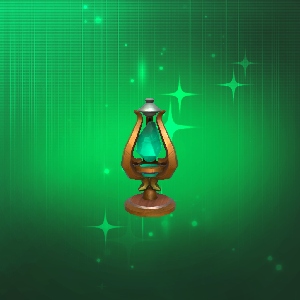 Green Crystal Lamp