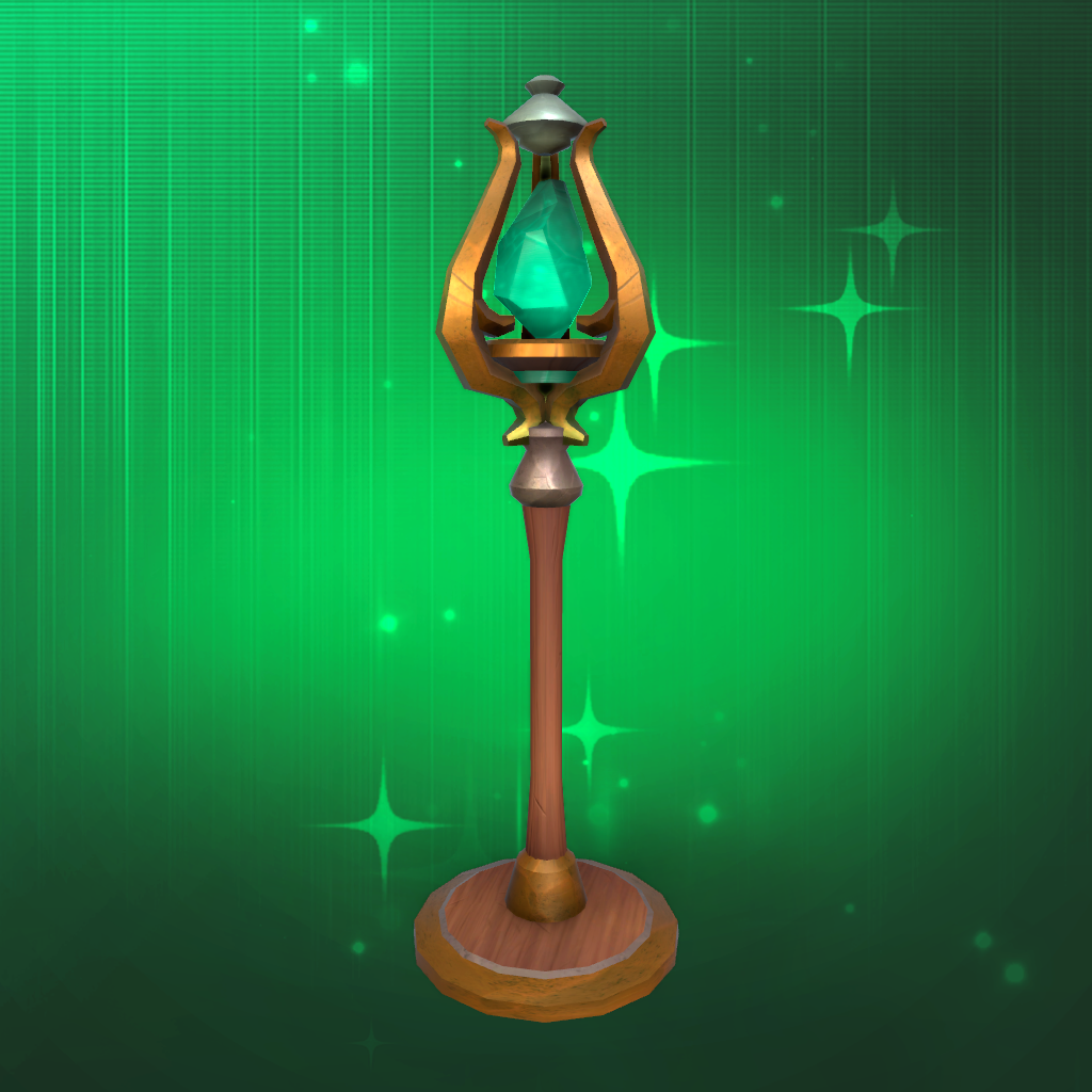 Floor Green Crystal Lamp