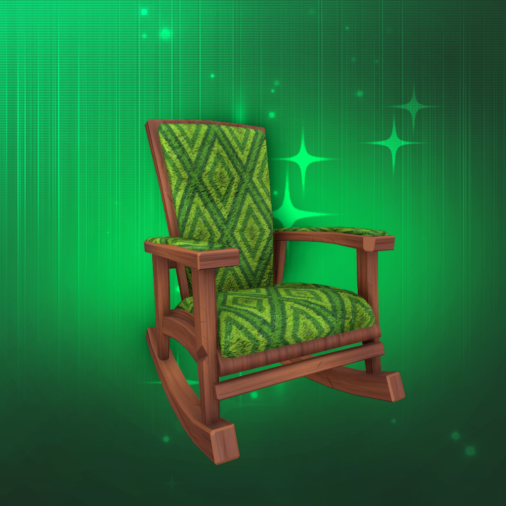 Dark Wood Rocker Chair