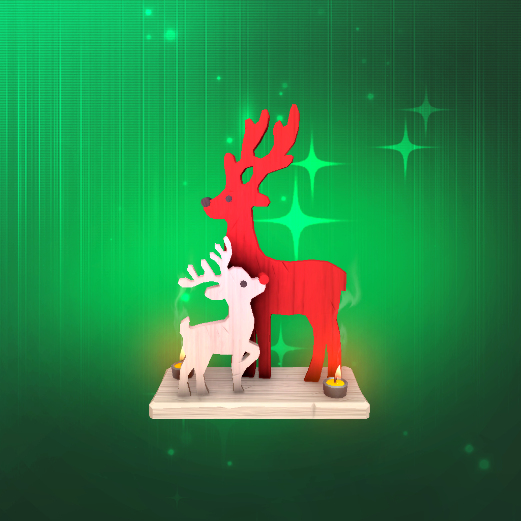 Medium Winter Festival Deer