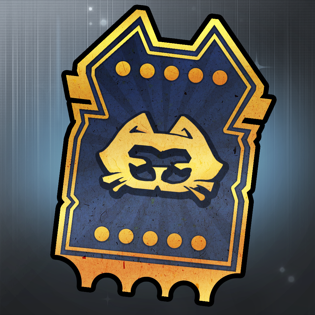 Blue "Mask" Ticket