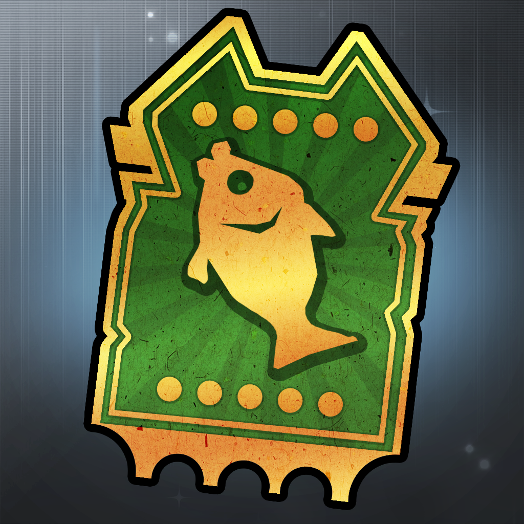 Green "Fish" Ticket