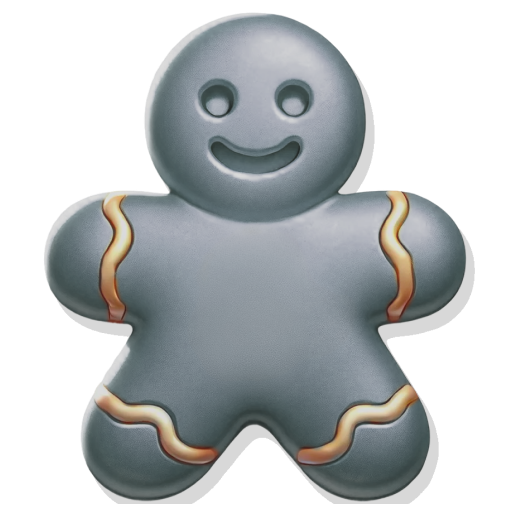 Gingerbread Man Silver